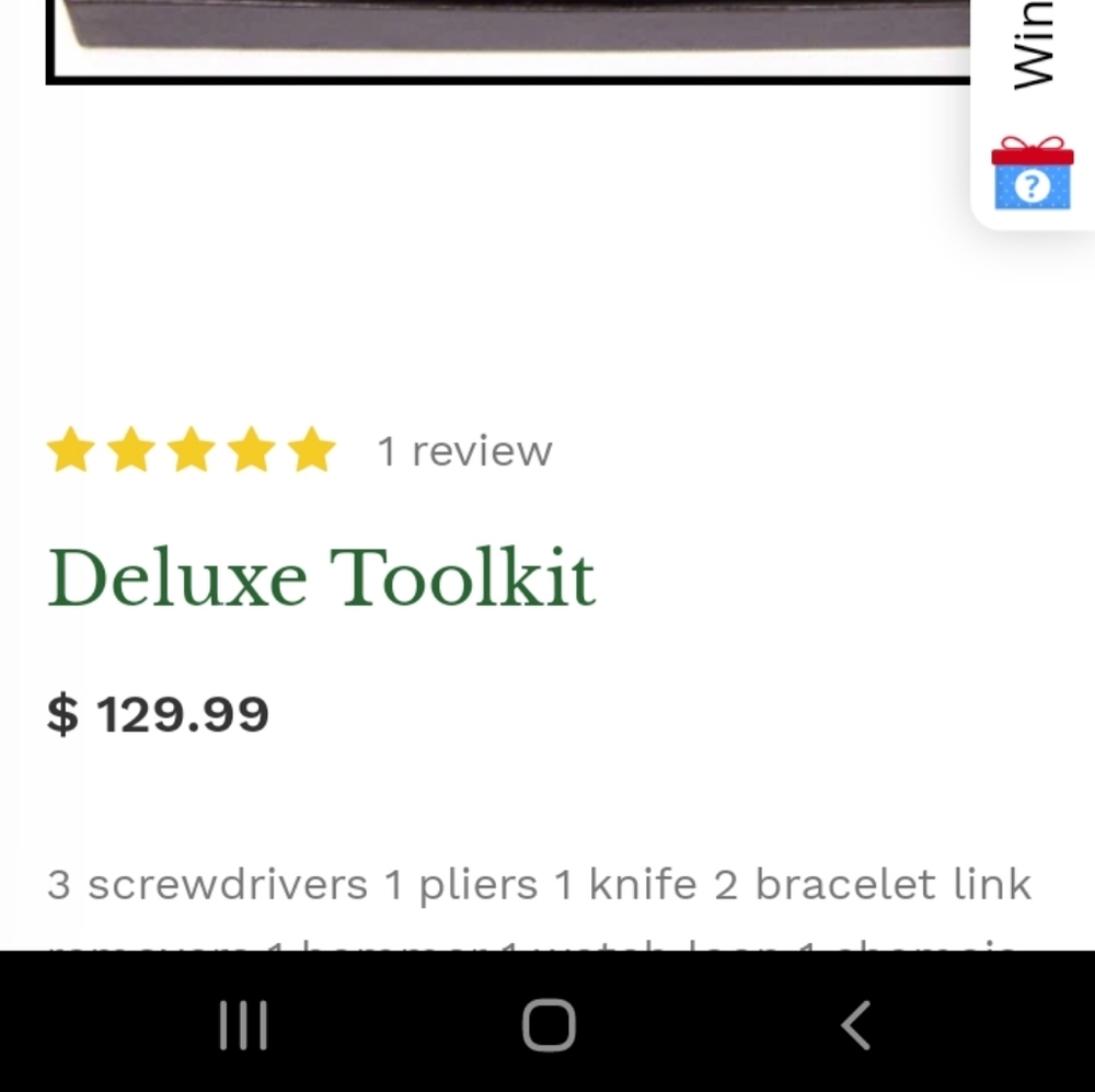 Croton Deluxe watch tool repair kit